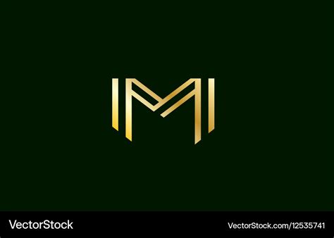 Alphabet letter m logo icon design Royalty Free Vector Image