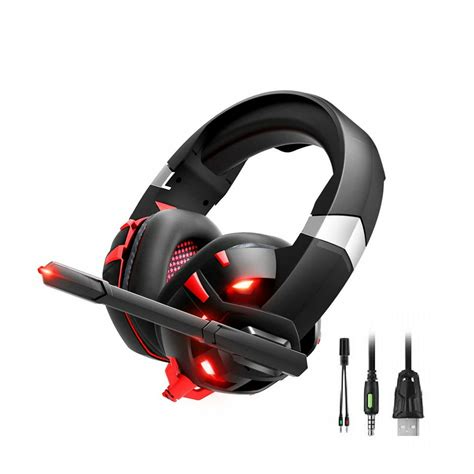 Game Headset, 7.1 Surround Sound Computer Gaming Headset, PC Headset with Noise Canceling Mic ...