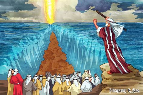 The Israelites Crossing The Red Sea