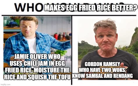 Jamie Oliver VS Gordon Ramsey - Imgflip