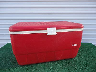 Vintage 1970's Large Red Igloo Cooler | #506304241