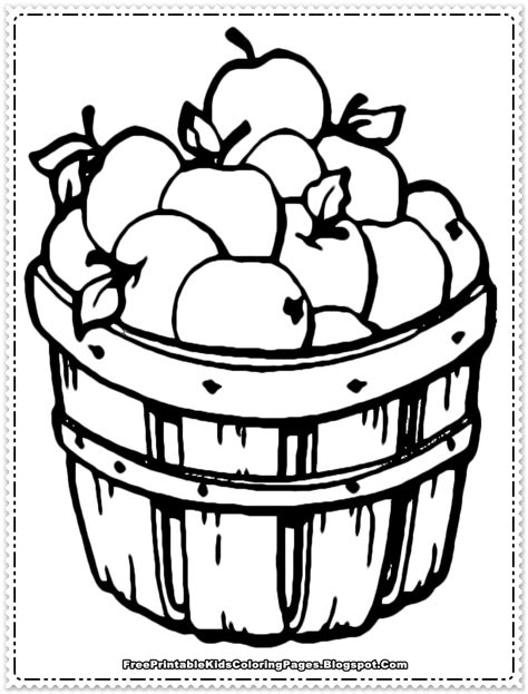 Apple Fruit Coloring Pages Printable | AMP Blogger design