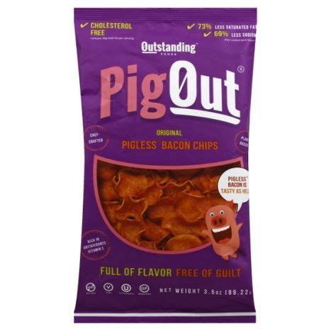 Buy Outstanding Foods Pig Out Bacon Chips, Pi... Online | Mercato