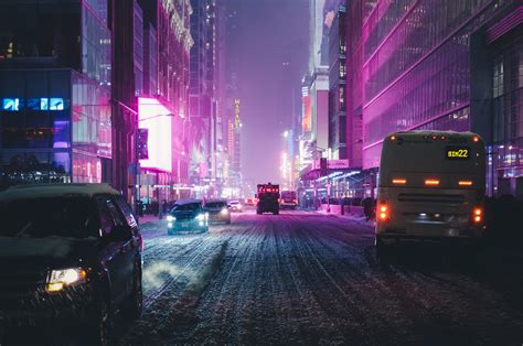 2560x1700 Night City Street Neon Lights 4k Chromebook Pixel ,HD 4k Wallpapers,Images,Backgrounds ...