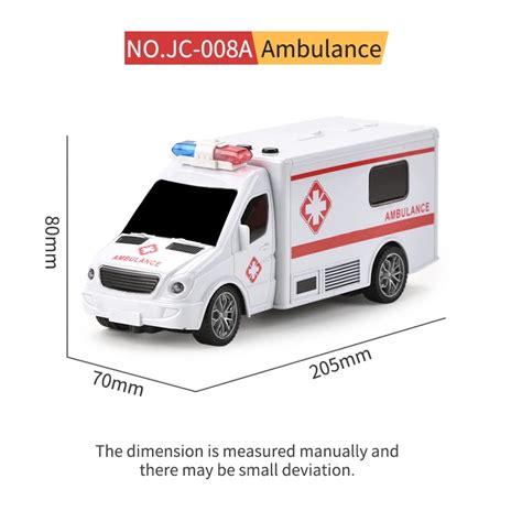 Kids Remote Control Police Car Ambulance Toys Cars Simulation Emergency Vehicle Rescue Service ...