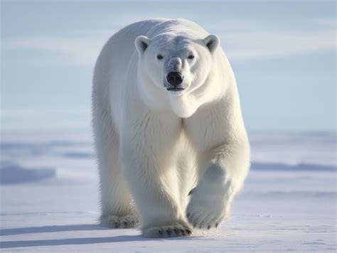 Premium AI Image | Polar Bear in the arctic habitat