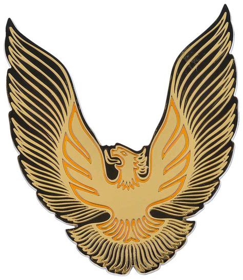 Fuel Filler Door Emblem Gold, 1979-81 Pontiac Firebird Trans AM