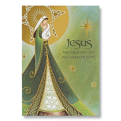 Irish Christmas - Madonna and Child Irish Christmas Cards at IrishShop.com | AP77126T