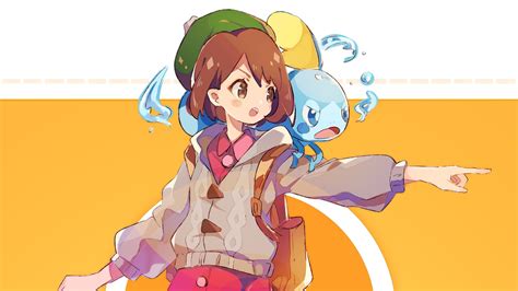 Sobble, Pokemon Sword and Shield, Female, Pokemon Trainer, 4K, #36 Wallpaper PC Desktop