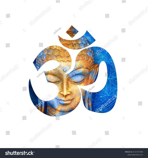 Buddha Om Symbol Tattoo Face Lord Stock Illustration 2117377295 | Shutterstock