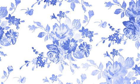 Blue Floral Watercolor Background Free Stock Photo - Public Domain Pictures