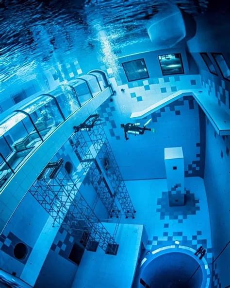 World's deepest diving pool opens and it has underwater hotel rooms - Mirror Online