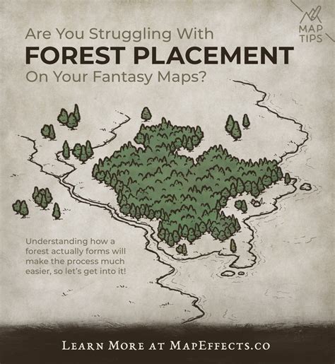 Forests - Where to Place them on Your Fantasy Maps — Map Effects