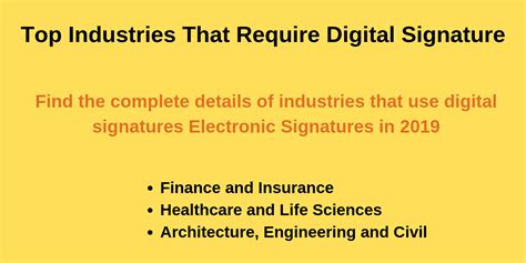 Digital Signature Devices Requirement In Industries - Digital Signature Devices