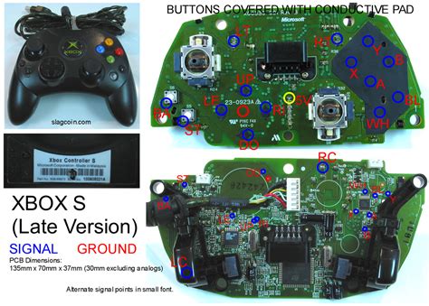 Gaming, Gadgets, and Mods: Xbox 360 and Original Xbox controller PCB diagrams - for mods or ...