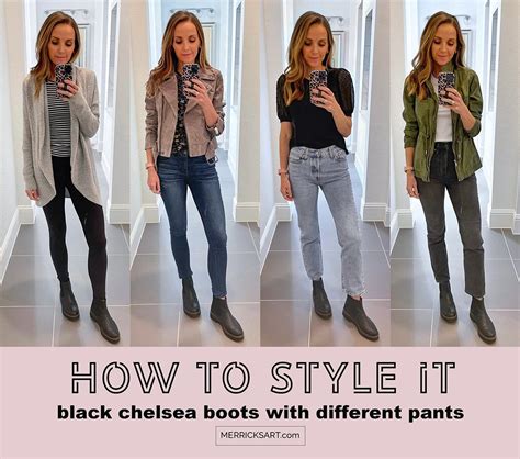 4 ways to wear the black chelsea boots from the nsale – Artofit