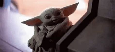 Baby Yoda Cute GIF - BabyYoda Cute Blink - Discover & Share GIFs