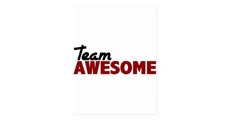 Team Awesome Postcard | Zazzle