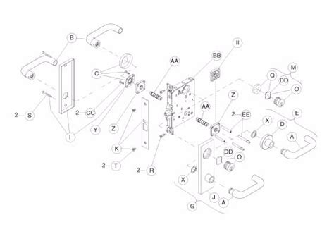 Schlage L9080 Trim Parts