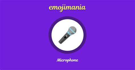 🎤 Microphone emoji Copy & Paste - Emojimania