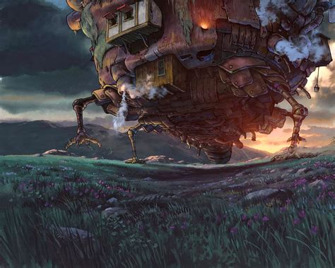 Download Anime Howl's Moving Castle HD Wallpaper