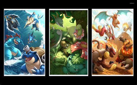 Cute Pokemon Starters Wallpaper