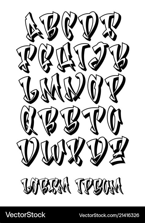 Hand Style Graffiti Font Alphabet - Photos Alphabet Collections