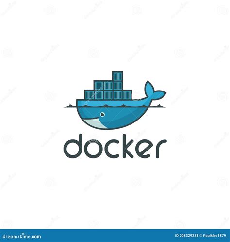 Docker Logo Editorial Illustrative on White Background Editorial Stock Photo - Illustration of ...