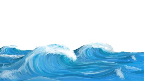 Digital Ocean Wave Painting, Painting Pen, Ocean, Abstract Wave PNG Transparent Clipart Image ...