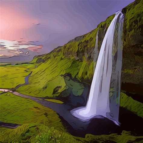 Nature Landscape Digital Painting Digital Art by Randy R - Fine Art America