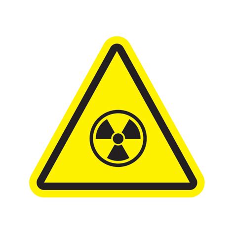 Printed vinyl Ionizing Radiation Hazard Symbol | Stickers Factory