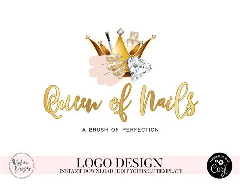 NAIL LOGO DESIGN nails Logo Logo design Logo Premade logo | Etsy in 2021 | Nail logo, Logo ...