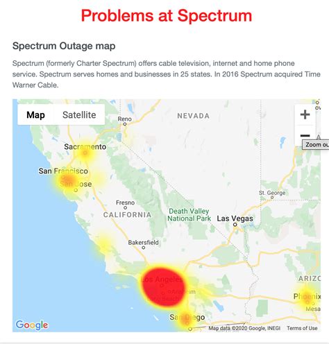 ISITZEN — Spectrum Internet Outage, Los Angeles Area