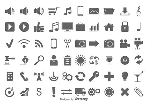 Vector Icon Set - Download Free Vector Art, Stock Graphics & Images