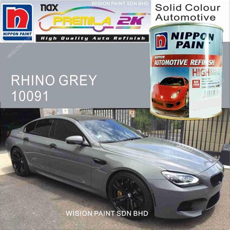 CAR PAINT / RHINO GREY 10091 ( 1L ) NIPPON AUTOMOTIVE REFINISH / EXTERIOR CAR PAINT / AUTOMOTIVE ...