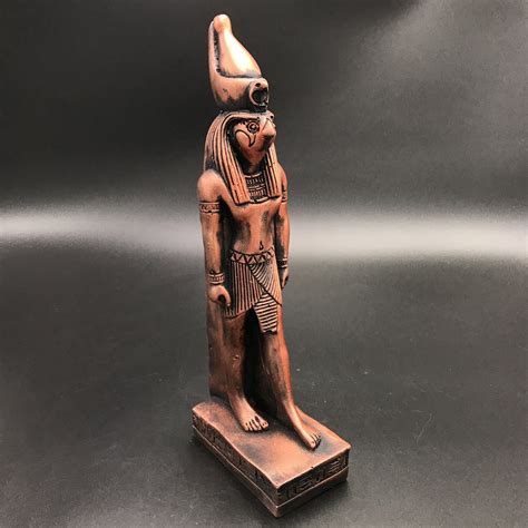 Egyptian God Horus Statue - 12 Inches Tall in Copper Polystone - Made in Egypt - Omen - Psychic ...