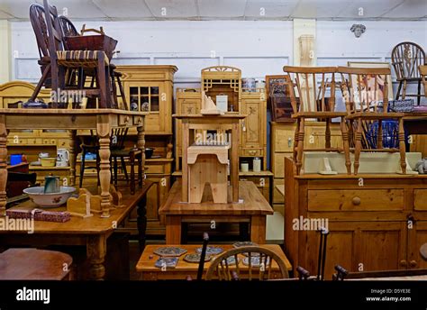 Antique furniture shop in Ireland Stock Photo - Alamy