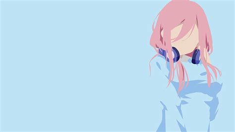 HD wallpaper: anime girls, 5-toubun no Hanayome, Nakano, Miku, minimalism | Wallpaper Flare