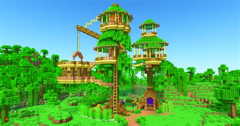 Jungle Treehouse Base | 3D Guide & Download @ Charliecustard Build