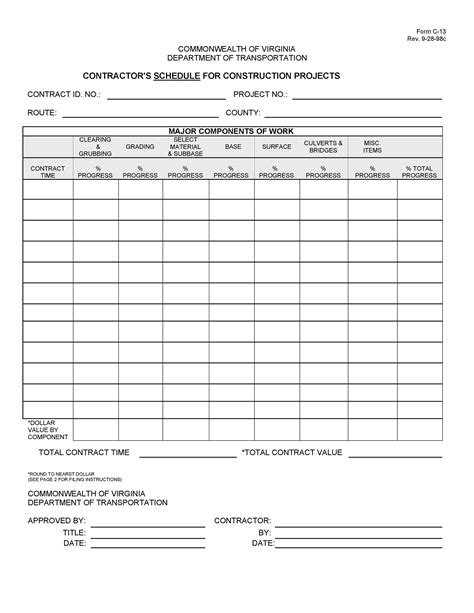 21 Construction Schedule Templates in Word & Excel ᐅ TemplateLab