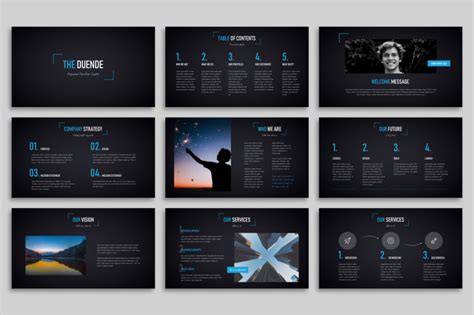 Duende Dark Powerpoint Template By Helga_Design | TheHungryJPEG