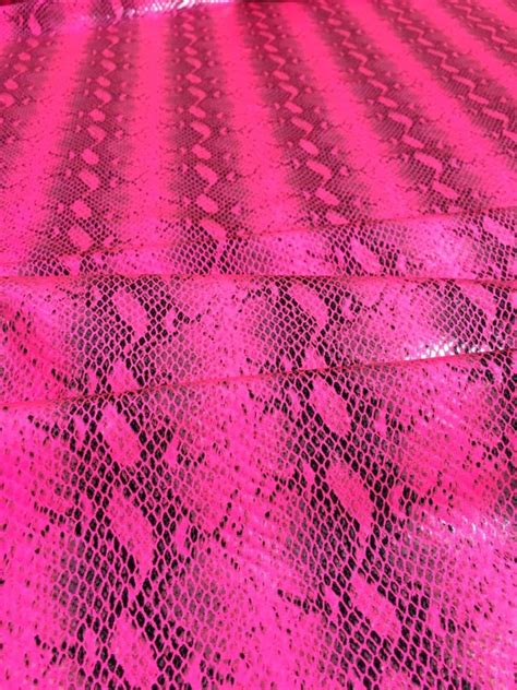 Neon Pink Snake Skin Reptile Venom Nylon Spandex Print Fabric. - Etsy