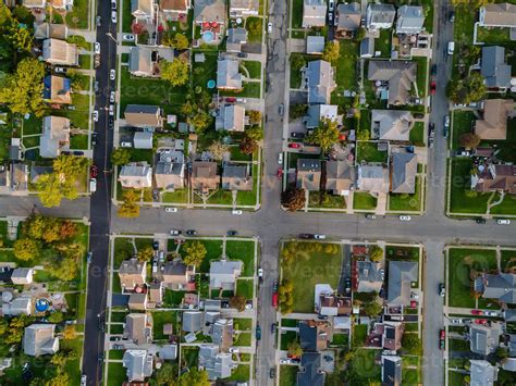 Aerial view of a small town 3461781 Stock Photo at Vecteezy