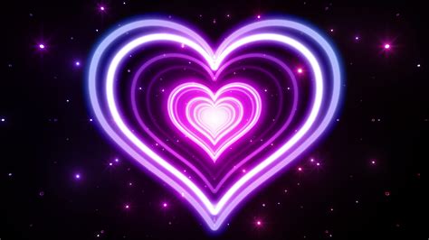 🔥 Free Download Purple Neon Heart Abstract 4k Ultra Hd Wallpaper Background by @heatherj ...