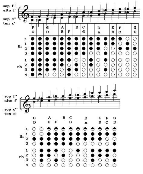 Recorder fingering