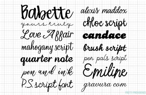 Cursive Writing Fonts For Cricut - Name Tracing Generator Free