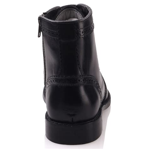 UNZE MENS MOEEB LEATHER FORMAL BOOTS UK SIZE 6-12 BLACK | eBay