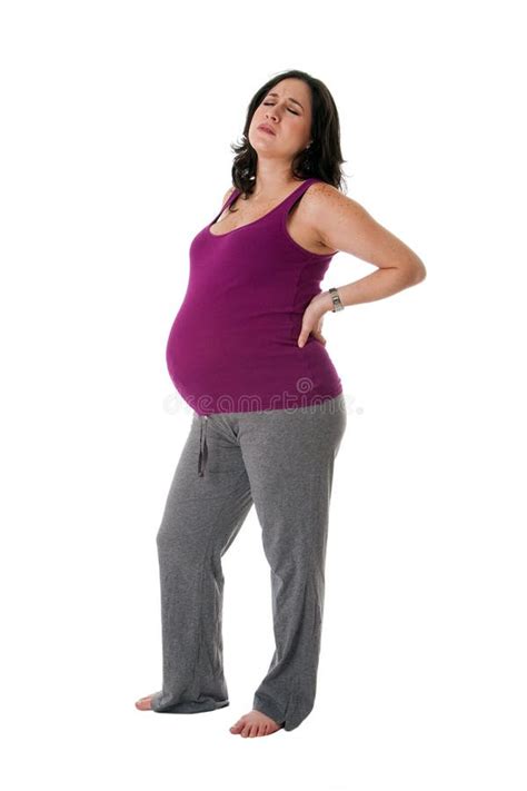 Pregnant Woman with Back Pain Stock Photo - Image of worry, female: 11658120