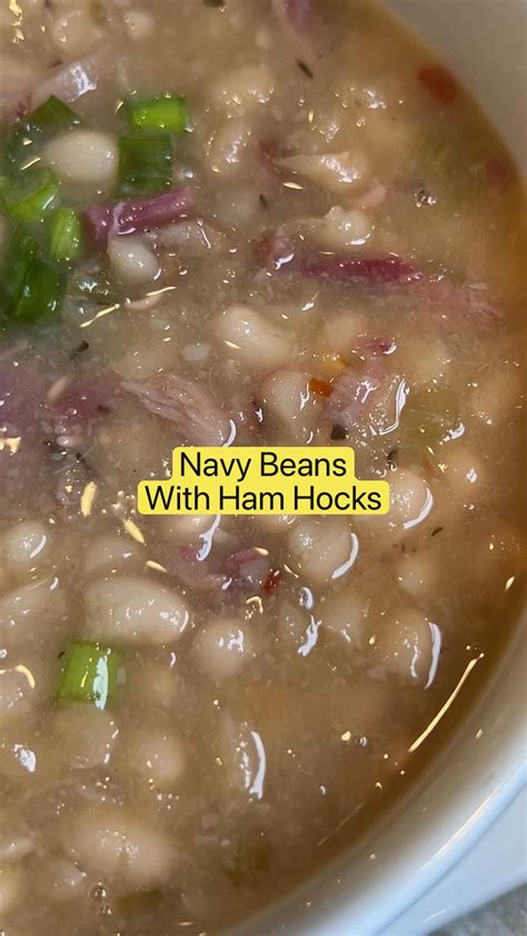 Navy beans with ham hocks is perfect for soup season – Artofit