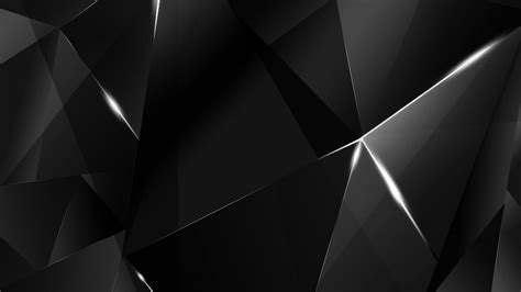 Wallpapers - White Abstract Polygons (Black BG) by kaminohunter on DeviantArt